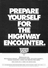 Highway Encounter - Advertisement Flyer - Front Image