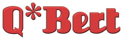 Q*Bert (Brown & Garcia) - Clear Logo Image