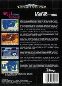 Disney's Ariel the Little Mermaid - Box - Back Image