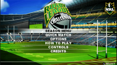 Rugby League Challenge - Screenshot - Game Title Image