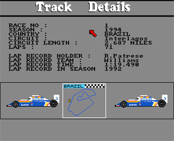 Formula One Challenge - Screenshot - Gameplay Image