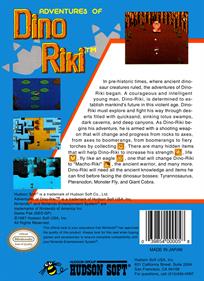 Adventures of Dino Riki - Box - Back - Reconstructed