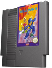 Mega Man 4 - Cart - 3D Image