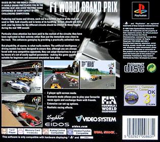 F1 World Grand Prix: 1999 Season - Box - Back Image