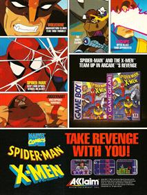 Spider-Man and the X-Men: Arcade's Revenge - Advertisement Flyer - Front Image