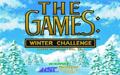 The Games: Winter Challenge - Screenshot - Game Title