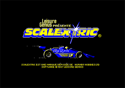 Scalextric: The Computer Edition - Screenshot - Game Title Image