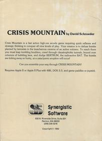 Crisis Mountain - Box - Back Image