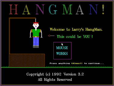 Hangman - Screenshot - Game Title Image