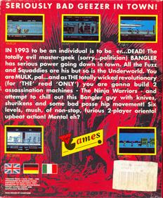 The Ninja Warriors - Box - Back Image