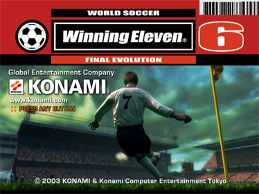 Winning Eleven 6: Final Evolution - Screenshot - Game Title Image