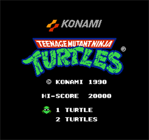 Teenage Mutant Ninja Turtles II: The Arcade Game - Screenshot - Game Title Image