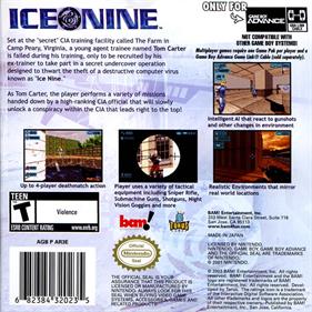 Ice Nine - Box - Back Image