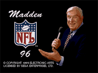 Madden NFL 96 - Screenshot - Game Title Image