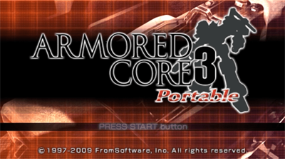 Armored Core 3: Portable - Screenshot - Game Title Image