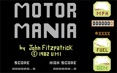 Motor Mania - Screenshot - Game Title Image