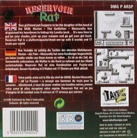 Reservoir Rat - Box - Back Image