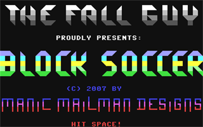 Block Soccer - Screenshot - Game Title Image