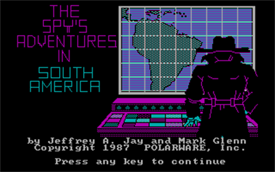 The Spy's Adventures in South America - Screenshot - Game Title Image