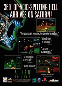 Alien Trilogy - Advertisement Flyer - Front Image