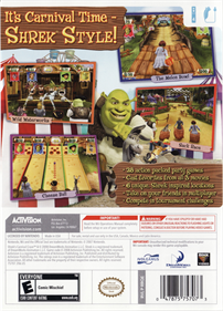 Shrek's Carnival Craze: Party Games - Box - Back Image