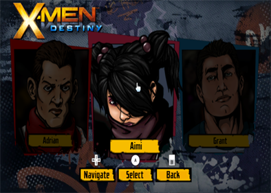 X-Men: Destiny - Screenshot - Game Select Image