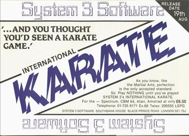 World Karate Championship - Advertisement Flyer - Front Image