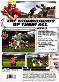 NCAA Football 2002 - Box - Back Image