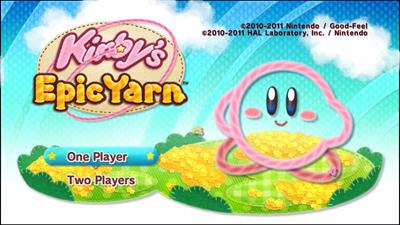 Kirby's Epic Yarn - Screenshot - Game Title