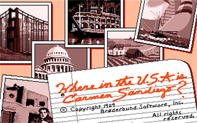 Where In The U.S.A. Is Carmen Sandiego? - Screenshot - Game Title Image