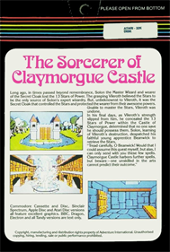 The Sorcerer of Claymorgue Castle - Box - Back