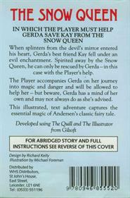 The Snow Queen - Box - Back Image