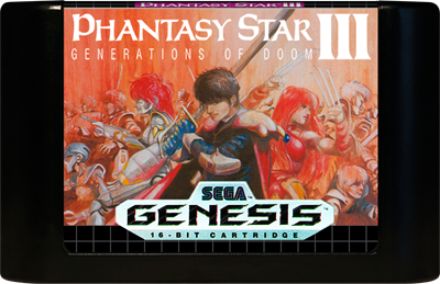Phantasy Star III: Generations of Doom - Fanart - Cart - Front Image