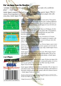 Andre Agassi Tennis - Box - Back Image
