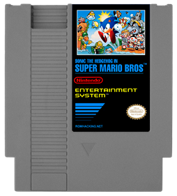 Sonic the Hedgehog in Super Mario Bros. - Cart - Front Image