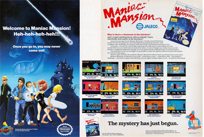 Maniac Mansion (US Version) - Advertisement Flyer - Front Image