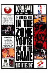 NBA In the Zone - Advertisement Flyer - Front Image