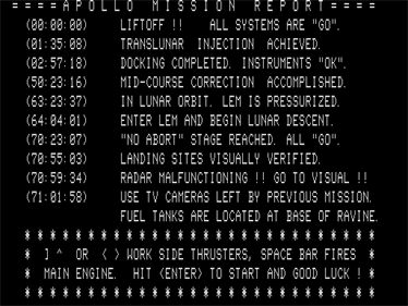 Lunar Lander - Screenshot - Game Select Image
