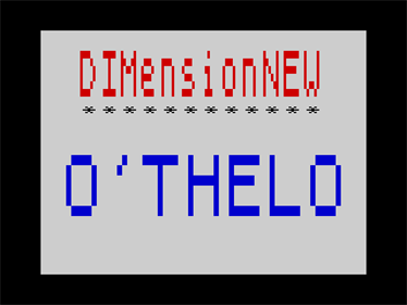 O'Thelo - Screenshot - Game Title Image