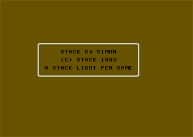 Stack 64 Simon - Screenshot - Game Title Image