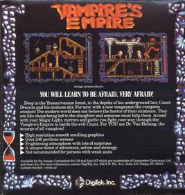 Vampire's Empire - Box - Back Image