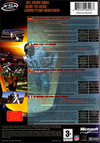 NFL Fever 2004 - Box - Back Image