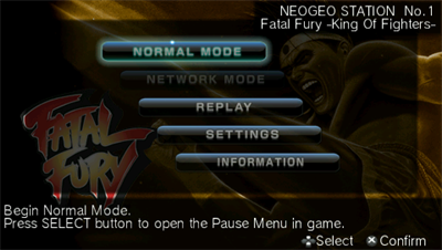Fatal Fury - Screenshot - Game Select Image
