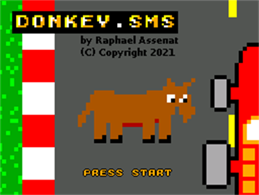 DONKEY.SMS - Screenshot - Game Title Image