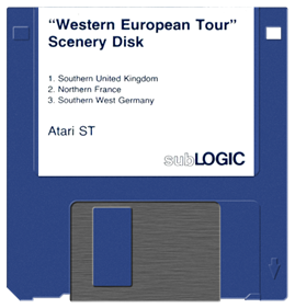 Sublogic Scenery Disk: Western European Tour Scenery Disk - Fanart - Disc Image