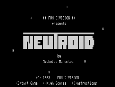 Neutroid - Screenshot - Game Title Image