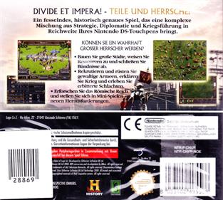 Great Empires: Rome - Box - Back Image