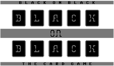 Black on Black: The Card Game - Clear Logo Image