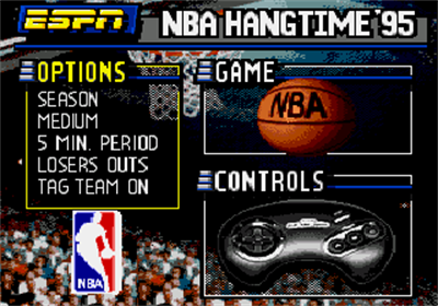 ESPN NBA Hangtime '95 - Screenshot - Game Title Image
