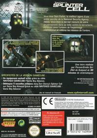 Tom Clancy's Splinter Cell - Box - Back Image